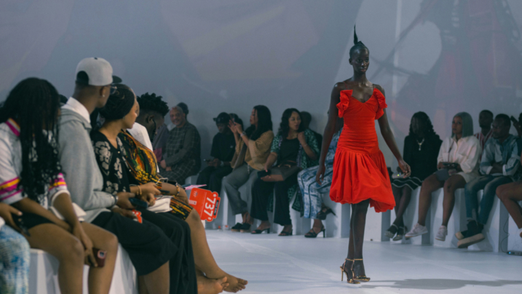 Image of a fashion show showcasing Africa fashion designers