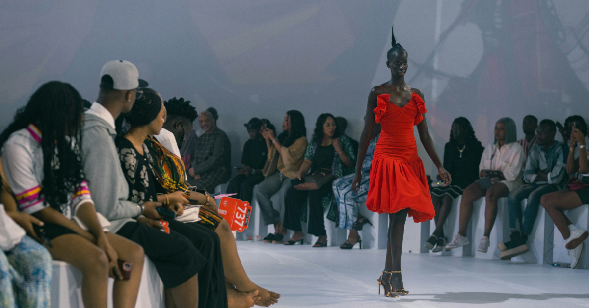 Image of a fashion show showcasing Africa fashion designers