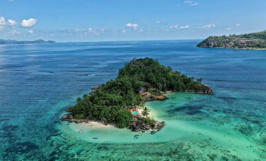 A secluded island in the Seychelles, perfect for romantic Valentine's Day getaways in Africa.
