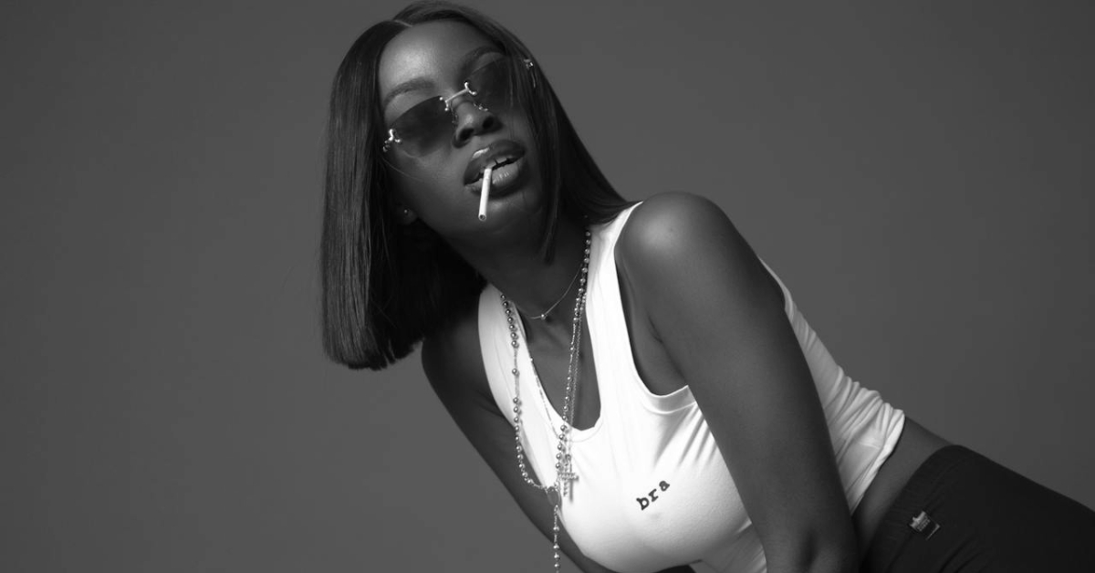 Black woman with a bob hair cut wig