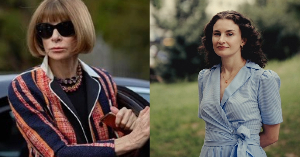 Anna Wintour and Chloe Malle, highlighting the leadership transition at Vogue US.